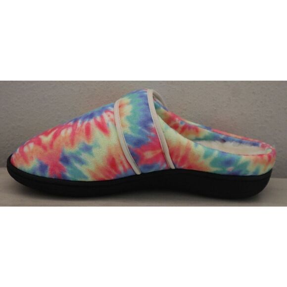 Glolily WMN Sz 9M Tie Dye Mia Faux Shearling Lined Indoor/Outdoor Comfy Slippers - Picture 7 of 15